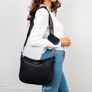 NWT Kate Spade New York Rosie Pebbled Leather Crossbody in Black